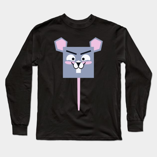 Cute Tiny Mouse Long Sleeve T-Shirt by LironPeer